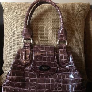 Super Sale:Danier Croc Embossed Handbag